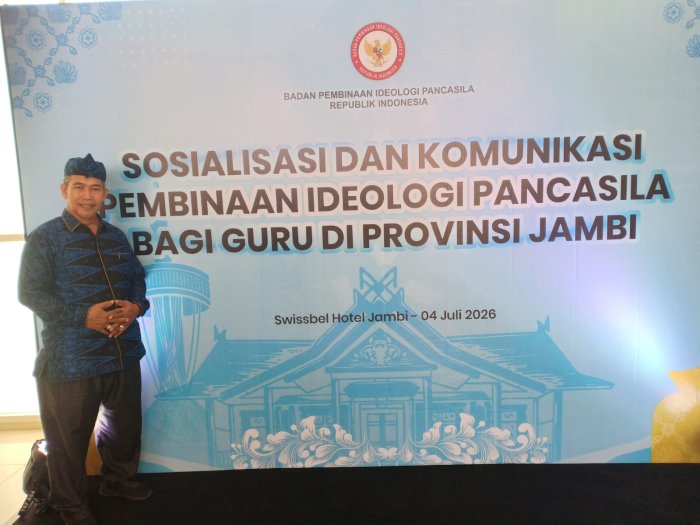 Kepala MAN 3 Kota Jambi Ikuti Sosialisasi Pembinaan Ideologi Pancasila BPIP bagi Guru se-Provinsi Jambi Kepala MAN 3 Kota Jambi Ikuti Sosialisasi Pembinaan Ideologi Pancasila BPIP bagi Guru se-Provinsi Jambi