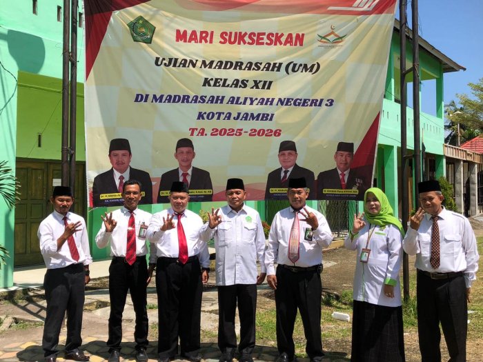 Monitoring Ujian Madrasah 2026, Kemenag Kota Jambi Apresiasi MAN 3 Kota Jambi