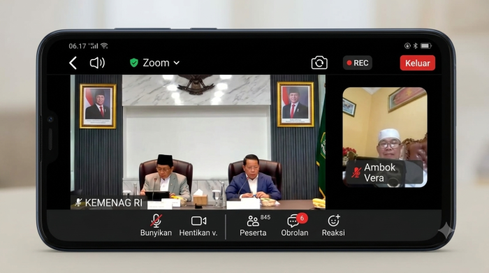 Kepala MAN 3 Kota Jambi Ikuti Breakfast Meeting Hybrid Bersama Menteri Agama