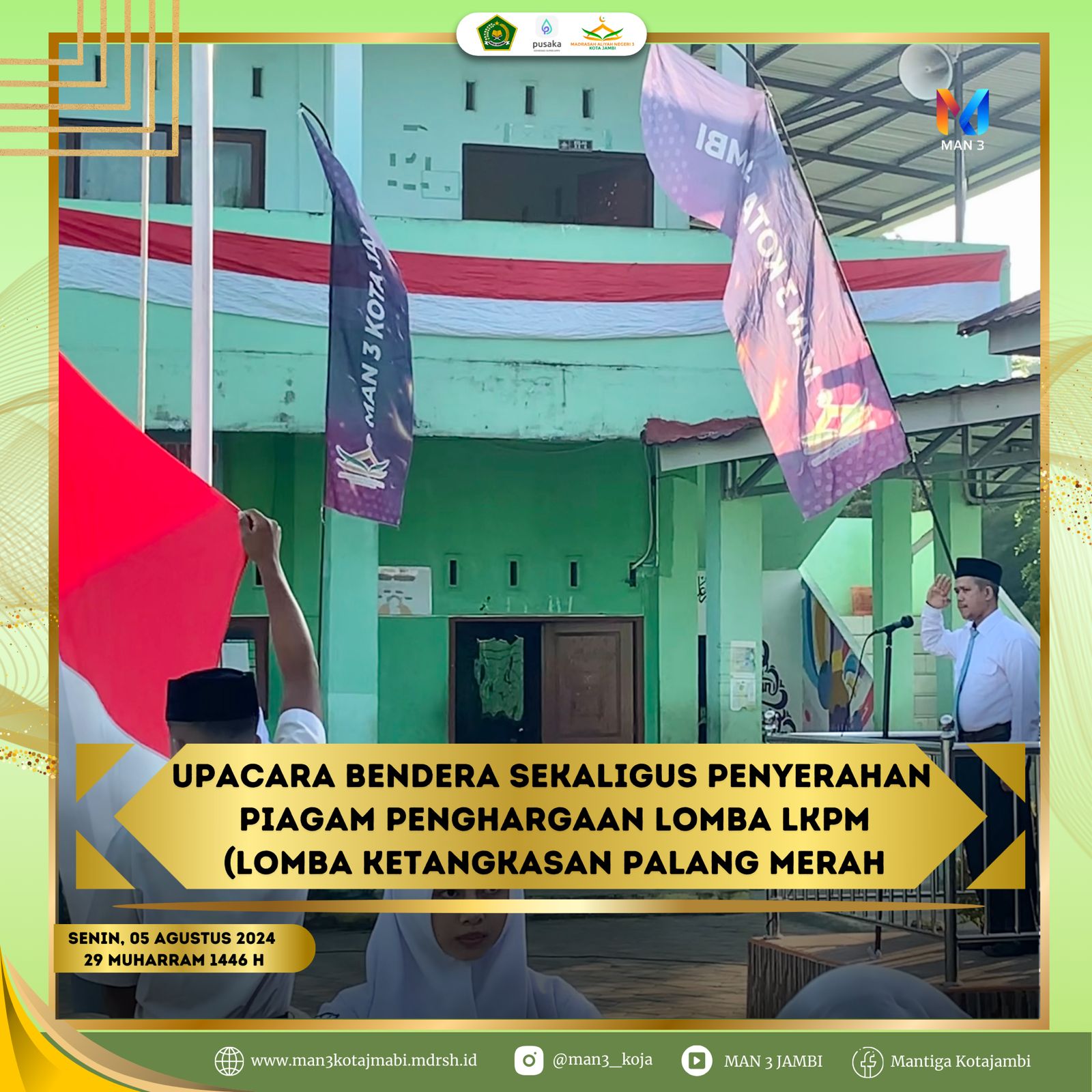Puncak Upacara Bendera: Penghargaan untuk Ekstrakurikuler PMR Berprestasi dalam LKPM IX Puncak Upacara Bendera: Penghargaan untuk Ekstrakurikuler PMR Berprestasi dalam LKPM IX