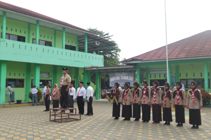 Pelantikan dan Penutupan Penegak Bantara Angkatan XVIII dan Laksana Angkatan XVII MAN 3 Kota Jambi Berlangsung Tertib