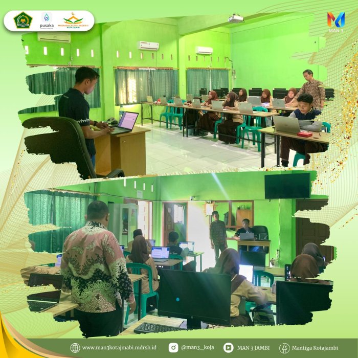 MAN 3 Kota Jambi Sukses Gelar ANBK Tingkat SMA/MA dan SMK Sederajat
