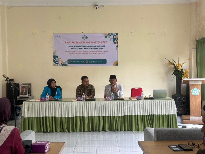 Seminar IAIMA Jambi: Guru MAN 3 Kota Jambi Pelajari Manajemen Madrasah dan Karakter Islami