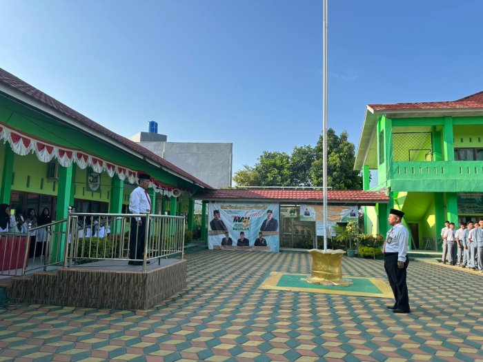 Apel Bersama, Kepala Madrasah Tekankan Kedisiplinan dan Ketaatan Murid