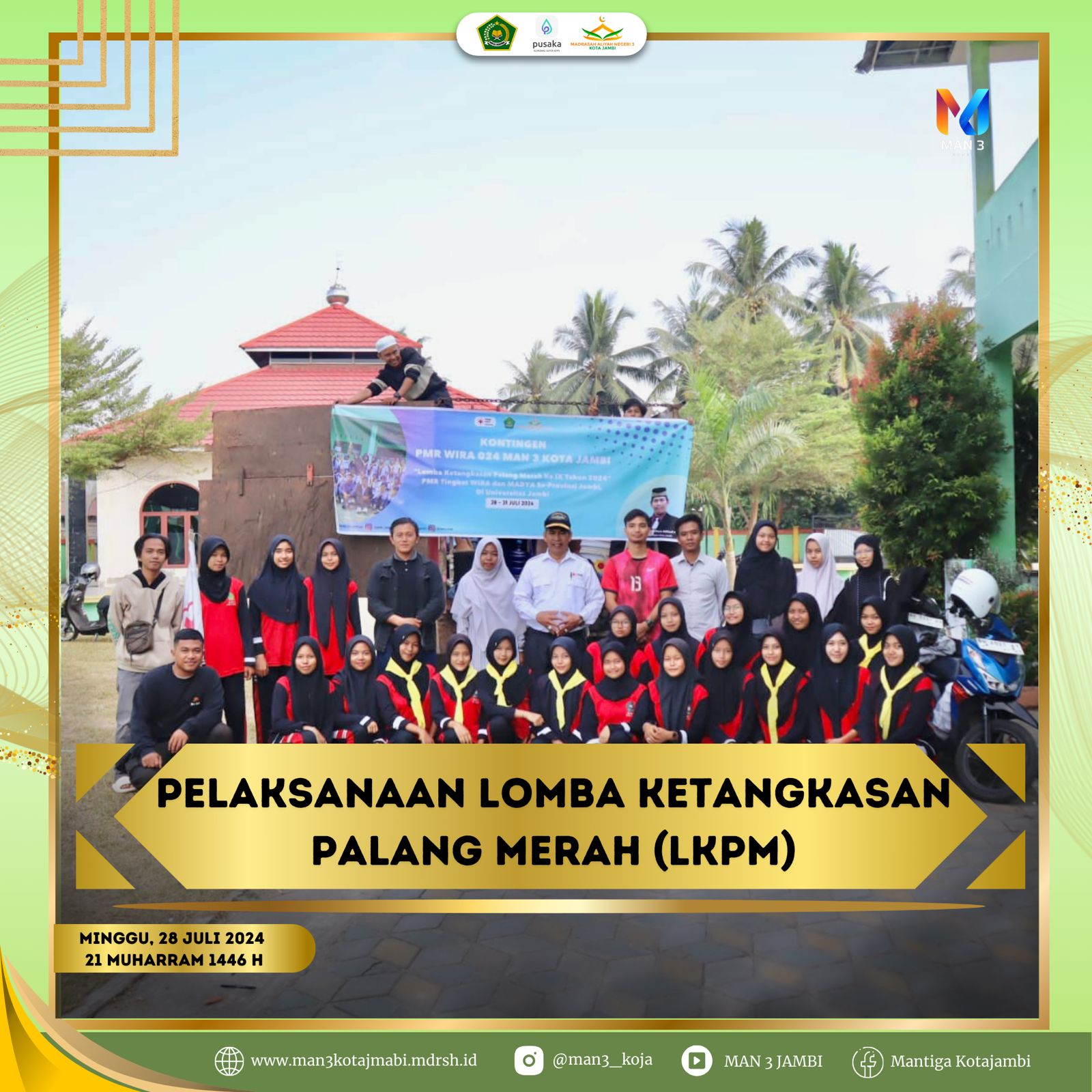PMR Wira 024 MAN 3 Kota Jambi Sabet 2 Piala di LKPM IX Universitas Jambi